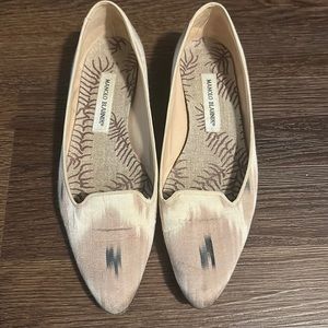 Light Patterned Manolo Blahnik Flats